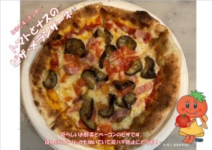 トマトとナスのピザ・メランザーネ