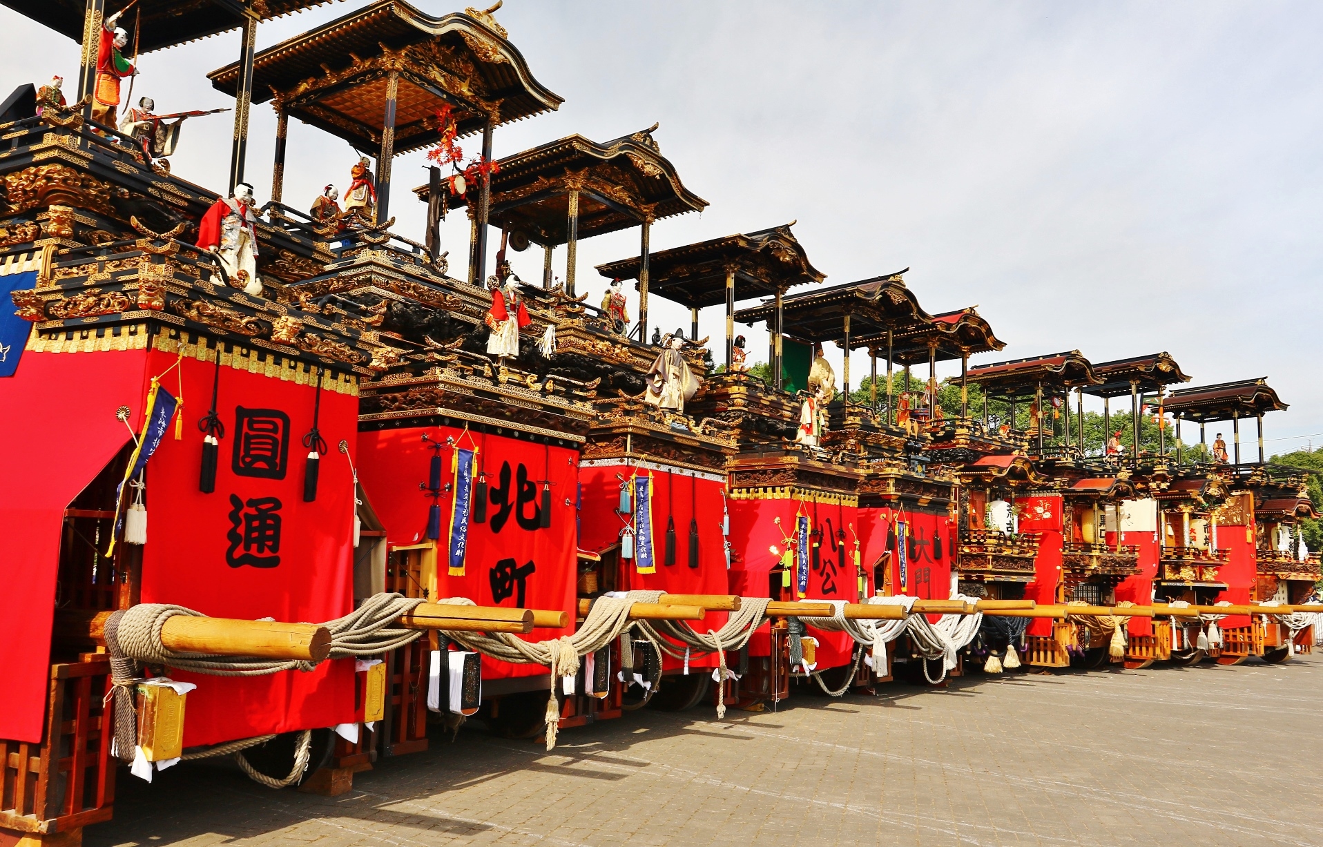 東海秋まつり2019　山車勢揃い