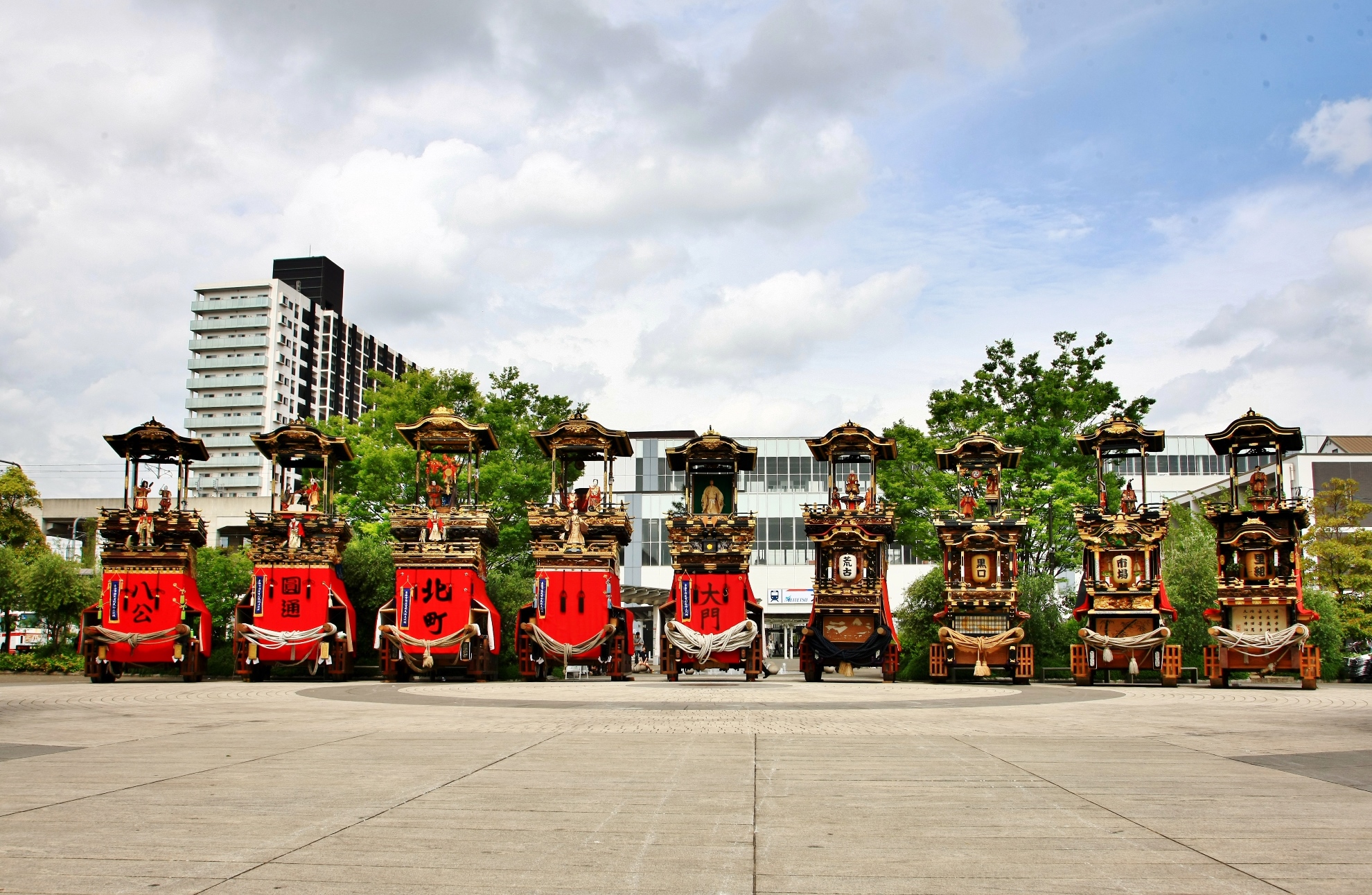 とうかい50年祭「山車9輌」