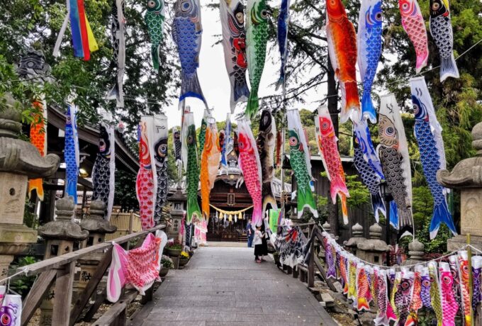 熊野神社こいのぼり