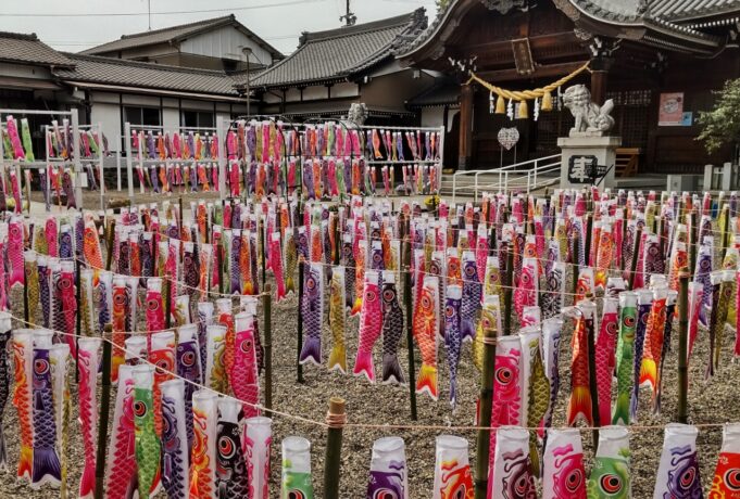 熊野神社こいのぼり