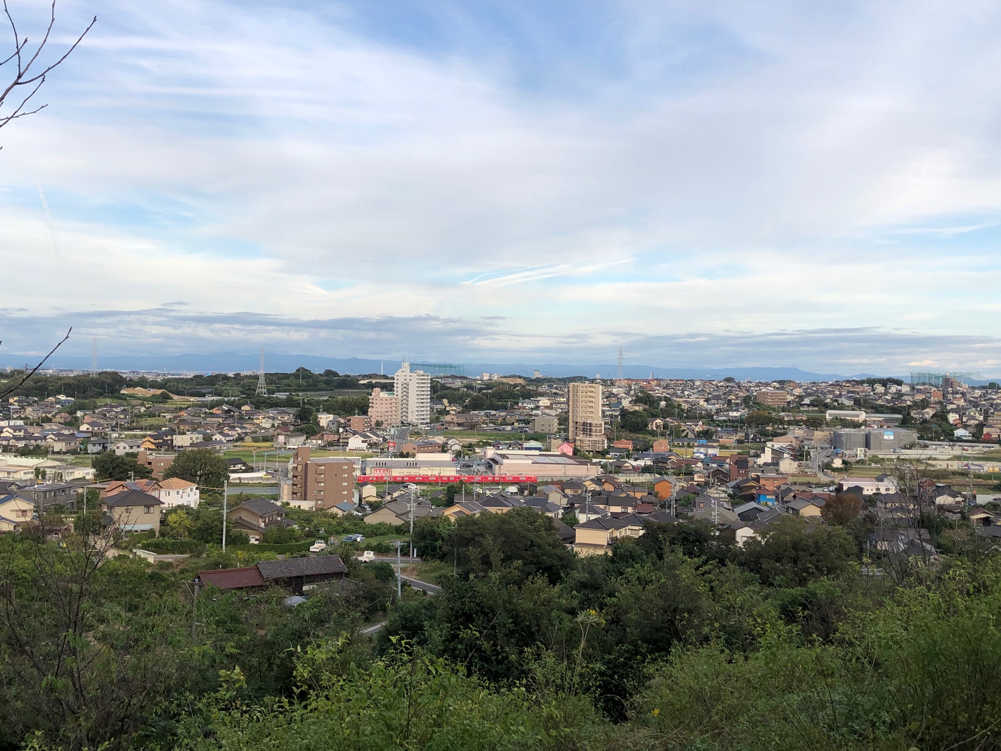 加木屋緑地　展望台からの景色