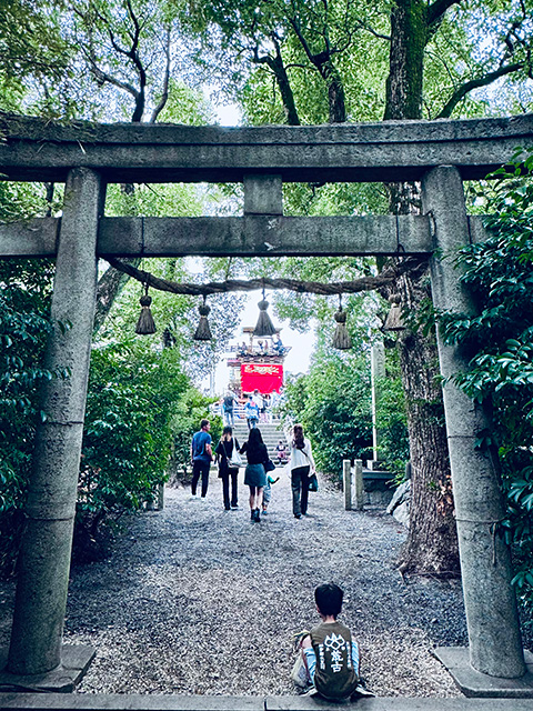 お宮さんからの帰り道