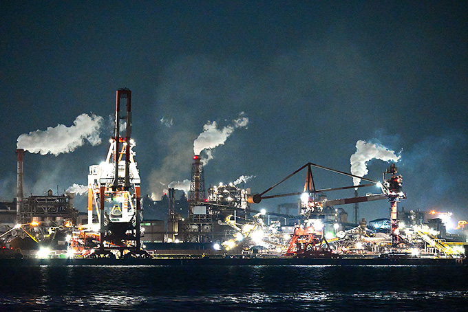 夜色の未来都市